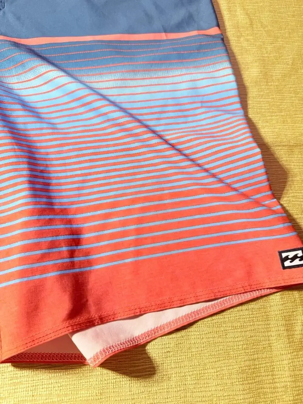 Billabong Recycled All Day Pro Board Shorts, Mens 40, Red & Blue Striped